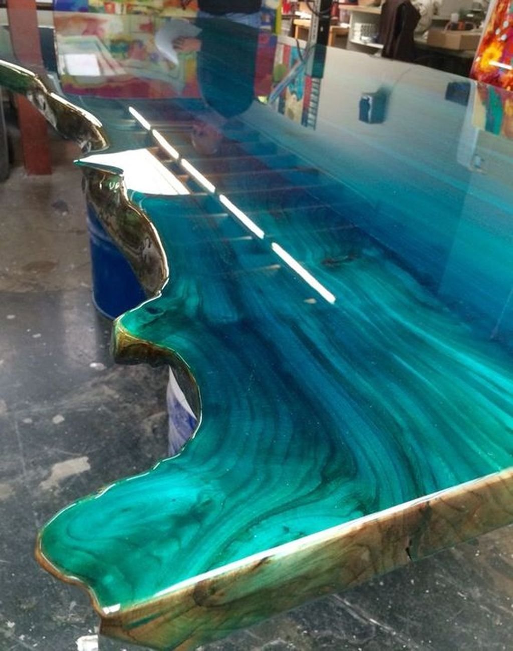 Colourful Metallic Epoxy Resin Dye Pigments for Floors River Worktops  Marble Art
